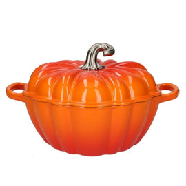 Le Creuset - Kürbis Braten-/ Stoofpan Signature Orangenrot 24cm 3,7l Le Creuset - Signature Pompoen Braadpan Oranjerood 24 cm Braadpan Le Creuset