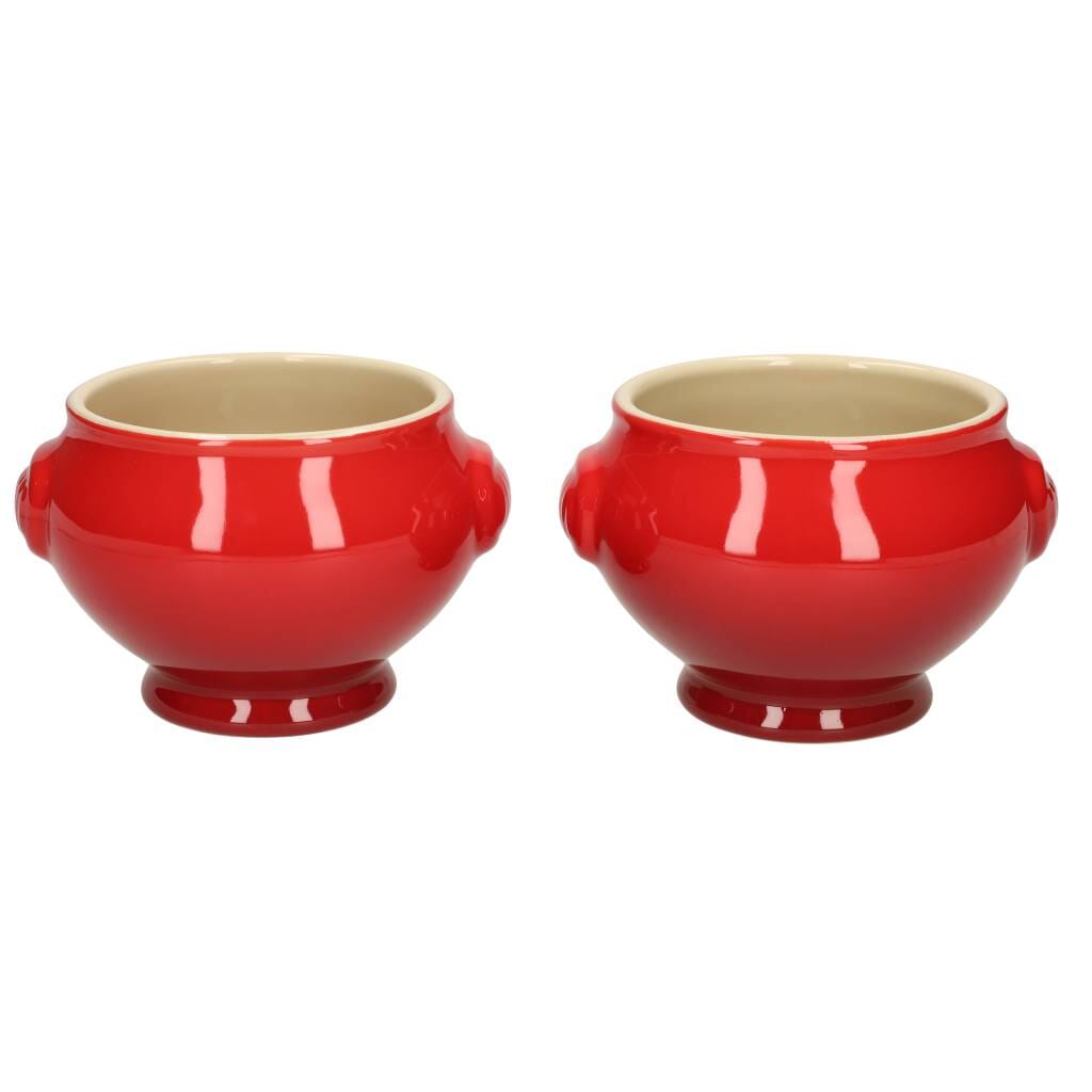 Le Creuset - Soepkommen set van 2 Kersenrood 11cm 0,6l Le Creuset