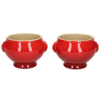 Le Creuset - Soepkommen set van 2 Kersenrood 11cm 0,6l Le Creuset