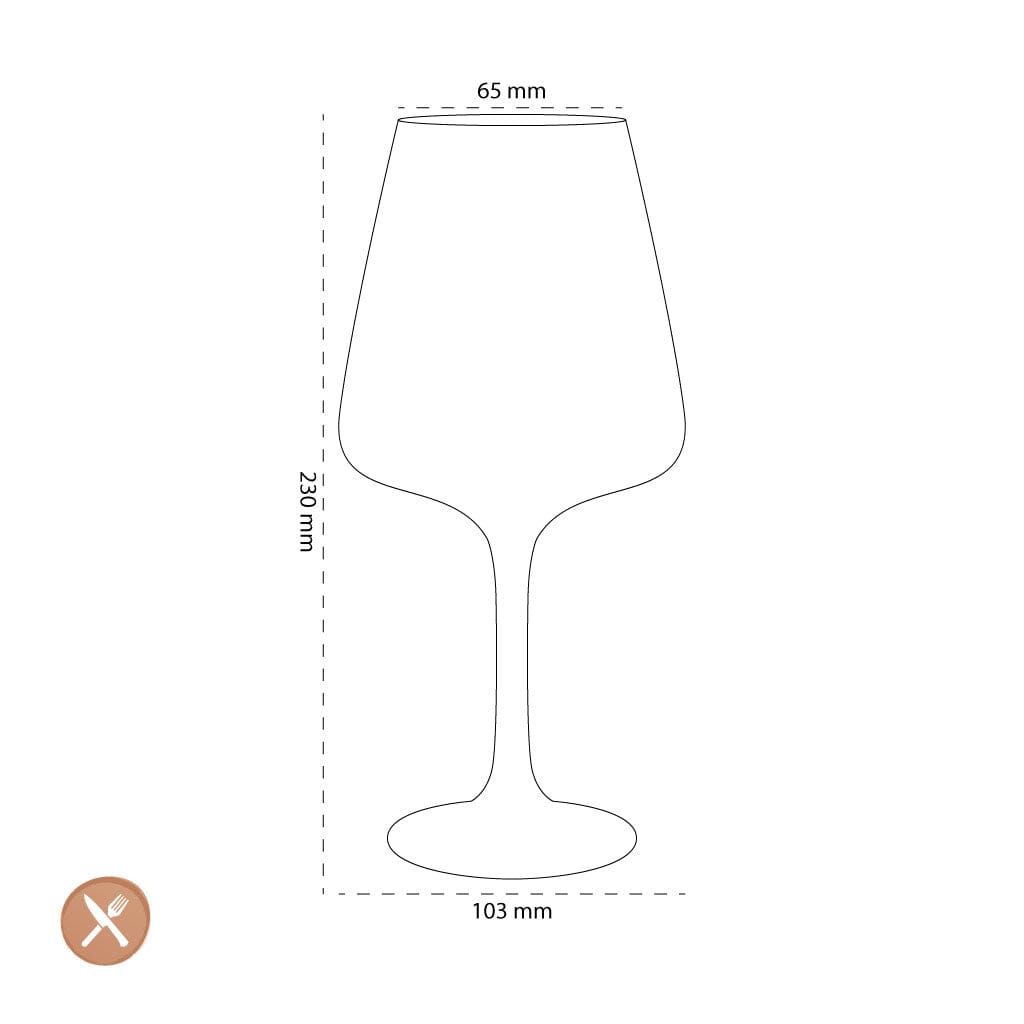 Leonardo - PALADINO Rode Wijnglazen 660 ml - 6 stuks Leonardo