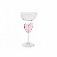 Lepelclub - Campagne Coupe - Hart - Roze Champagne glazen LepelClub