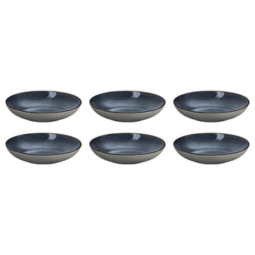 Medard de Noblat - Feeling Indigo - Gourmet plate 24.5 cm (set of 6) Gourmetbord Medard de Noblat
