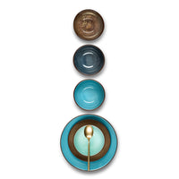 Medard de Noblat - Feeling Indigo - Gourmet plate 24.5 cm (set of 6) Gourmetbord Medard de Noblat