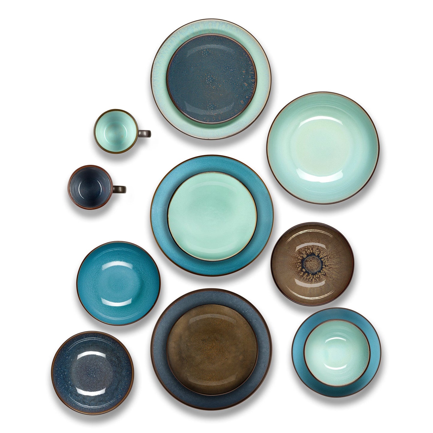 Medard de Noblat - Feeling Indigo Ontbijtkom 13 cm (set van 6) Kommen Medard de Noblat