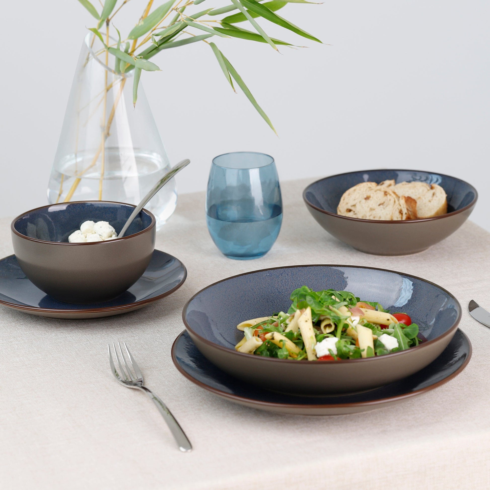 Medard de Noblat - Feeling Indigo Ontbijtkom 13 cm (set van 6) Kommen Medard de Noblat