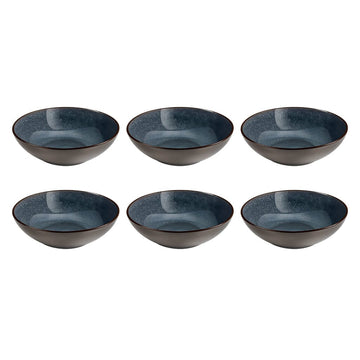 Medard de Noblat - Feeling Indigo - Pastaborden 18 cm (set van 6) Pastaborden Medard de Noblat