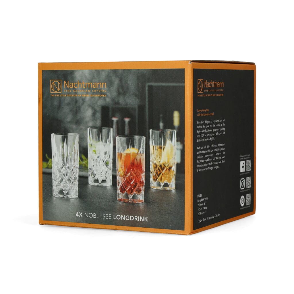 Nachtmann - Noblesse Longdrinkglas 375 ml, set 4 stuks Longdrinkglazen Nachtmann