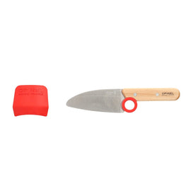 Opinel - Le Petit Chef Kinderküchenset 2-teilig Opinel - Le Petit Chef Kinder Koksmes met Vingerbeschermer Opinel