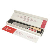 Shinrai Knives - Akari Damascus Print 6-delige Messenset + Magnetisch Messenblok Enkelzijdig - Zwart Messenset met blok Shinrai Knives