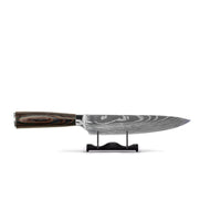 Couteaux Shinrai - Coffret de 5 couteaux à motif damassé - Couteau de chef + Couteau à pain + Nakiri + Petit Santoku + Couteau d'office