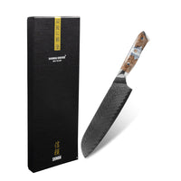 Shinrai Knives - Eclipse Series Damascus Santokumes 18 cm Santokumes Shinrai Knives