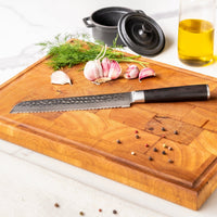 Shinrai Knives - Hammered Damast BR 7-delige Messenset Messenset Shinrai Knives