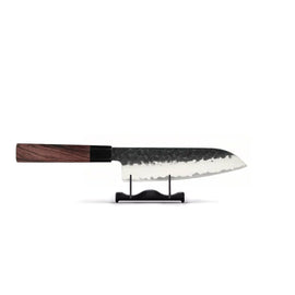 Shinrai Knives - Kurayami Damascus Santokumesser 18 cm Shinrai Knives - Kurayami 3-delige Damascus Messenset - Koksmes + Santoku + Schilmes Messenset Shinrai Knives