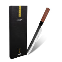 Couteaux Shinrai - Couteau à pain Kurayami Damas 20 cm