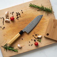 Shinrai Knives - Takumi Kaza 7-delige Damascus Messenset Messenset Shinrai Knives