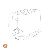 Smeg - Broodroosters | Rood | Jaren 50 | Toaster 2x4 Broodrooster Smeg