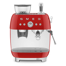 Smeg - Espressomaschine | Rot | 1950er Jahre | Manuelle Espressomaschine Smeg - Espressomachine | Rood | Jaren 50 | Handmatige espressomachine met geïntegreerde bonenmaler Handmatige Espressomachine Smeg