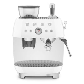 Smeg - Espressomaschine | Weiß | 1950er Jahre | Manuelle Espressomaschine Smeg - Espressomachine | Wit | Jaren 50 | Handmatige espressomachine met geïntegreerde bonenmaler Handmatige Espressomachine Smeg