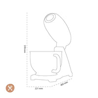Smeg - Keukenmachine | Wit | Jaren 50 | Keukenmachine full color Keukenmachine Smeg