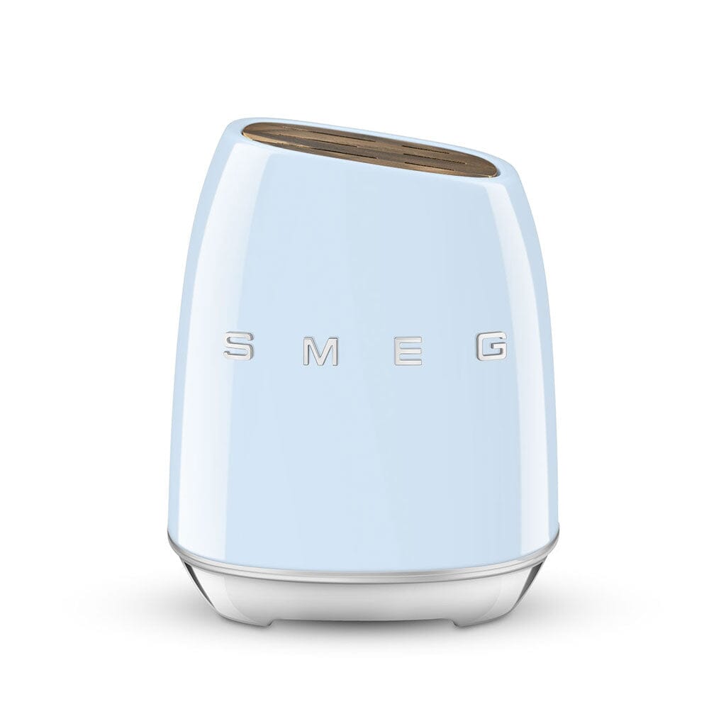 SMEG - Messenblok met 6 messen Pastelblauw Messenset met blok Smeg