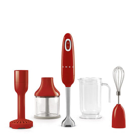 Smeg - Stabmixer | Rot | 1950er Jahre | Stabmixer mit Zubehör Smeg - Staafmixer | Rood | Jaren 50 | Staafmixer met accessoires | Plus pakket Staafmixer Smeg