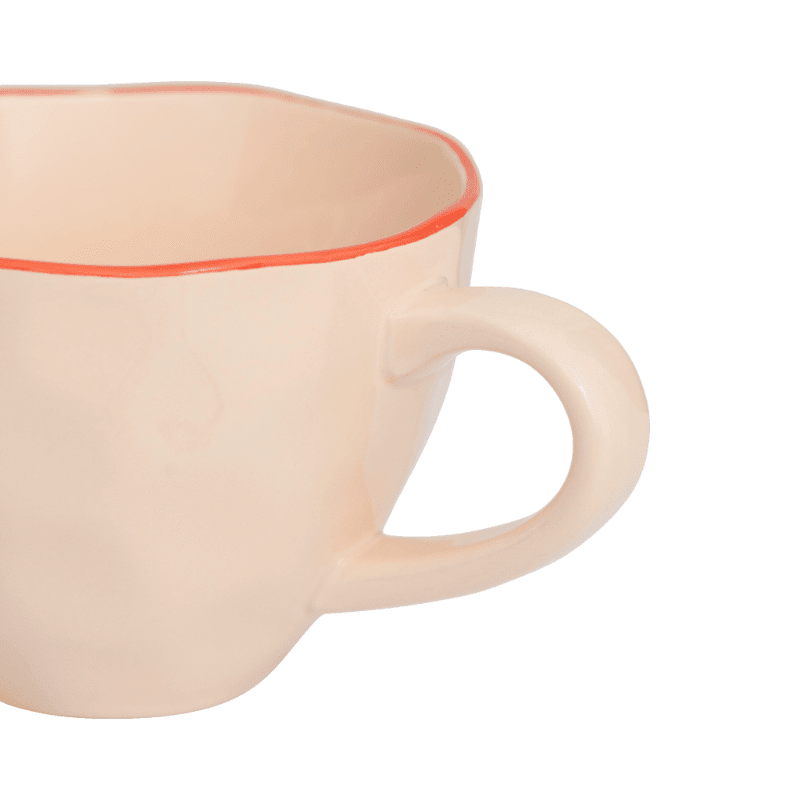 Culture de la nature urbaine - Bonjour - Mug cappuccino - Sculpté - Vieux rose Culture de la nature urbaine
