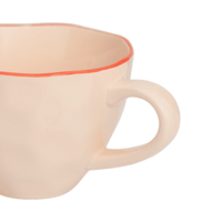 Culture de la nature urbaine - Bonjour - Mug cappuccino - Sculpté - Vieux rose Culture de la nature urbaine