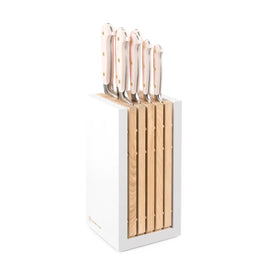 Wusthof - Classic Color 7-teiliges Messerset mit Block rosa Himalaya-Salz Wusthof - Classic Colour 7-delige messenset met blok Pink Himalayan Salt Messenset met blok Wusthof