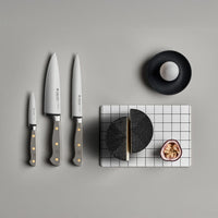Wusthof - Classic Colour 7-delige messenset met blok Velvet Oyster Messenset met blok Wusthof