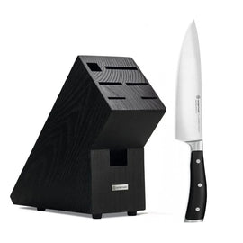 Wusthof - Couteau de chef Classic Ikon 20cm + Bloc à couteaux noir offert Bezig met laden...