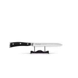 Wusthof - Classic Ikon Wurstmesser mit Wellenschliff 14 cm Wusthof - Classic Ikon Worstmes met golfsnede 14 cm Vleesmes Wusthof