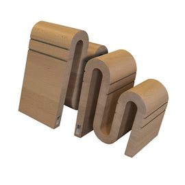 Artelegno - Chicane Magnetischer Messerblock - Buchenholz Artelegno - Magnetisch messenblok Chicane - Beukenhout Messenblokken Artelegno