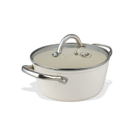 Cook & Pan - Go Ivory Kochpfanne 22 cm mit Glasdeckel By C&P - Go Ivory Kookpan 22 cm met glazen deksel Kookpan By C&P