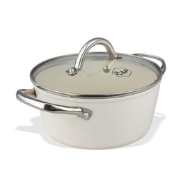 Cook & Pan - Go Ivory Kochpfanne 24 cm mit Glasdeckel By C&P - Go Ivory Kookpan 24 cm met glazen deksel Kookpan By C&P