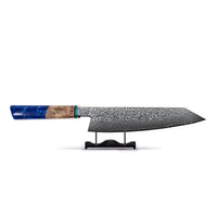Kiritsuke mes Damascus Sapphire Octagon Keukenmessen Shinrai Japan