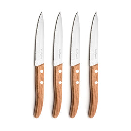 Lou Laguiole - Forest 4-teiliges Steakmesserset - Holz Lou laguiole - Forest 4-delige steakmessen set - Hout Lou Laguiole