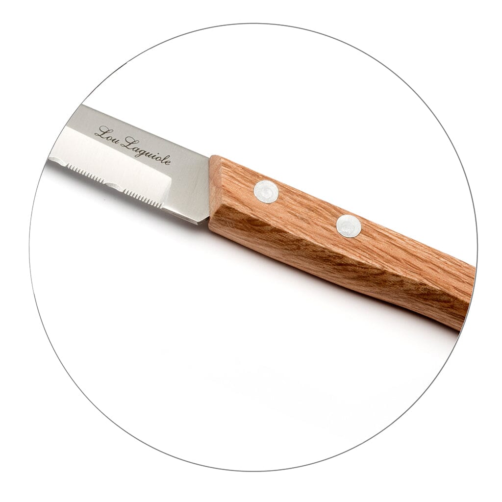 Lou laguiole - Forest 4-delige steakmessen set - Hout Lou Laguiole