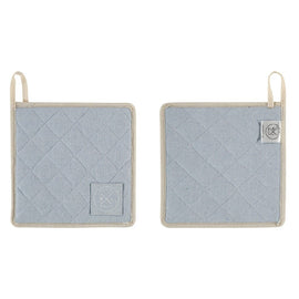 Witloft - Topflappen aus recycelter Baumwolle (2 Stk.) - Himmelblau Witloft - Gerecycled Katoen Pannenlappen (2 st.) - Hemelblauw Pannenlappen Witloft