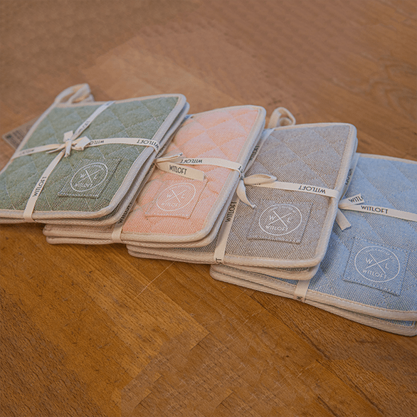 Witloft - Gerecycled Katoen Pannenlappen (2 st.) - Zand Pannenlappen Witloft