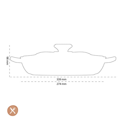 Le Creuset - Cocotte Campagnard Signature Fleur 26 cm