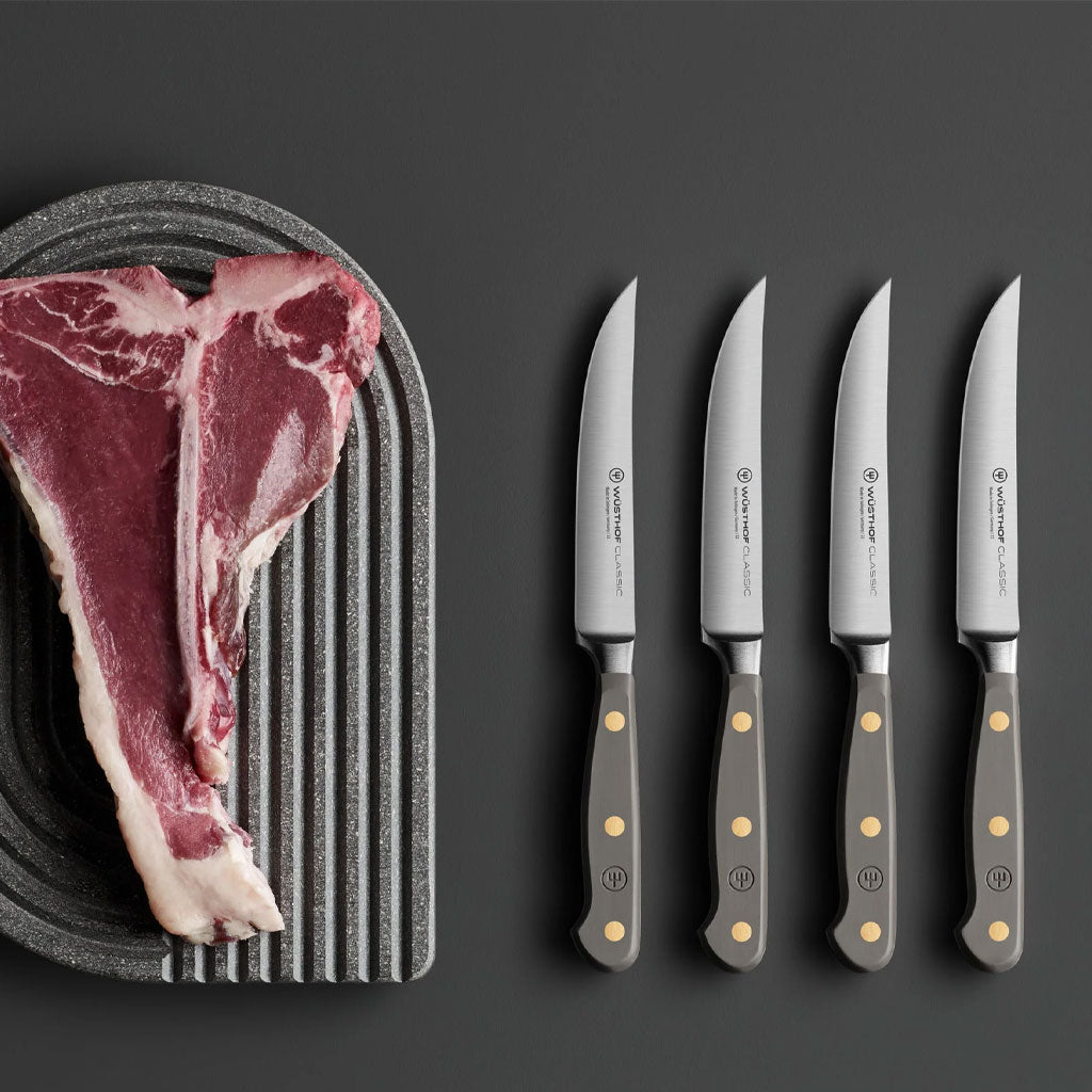 Wüsthof - Classic Steakmesser-Set 4-teilig Velvet Oyster