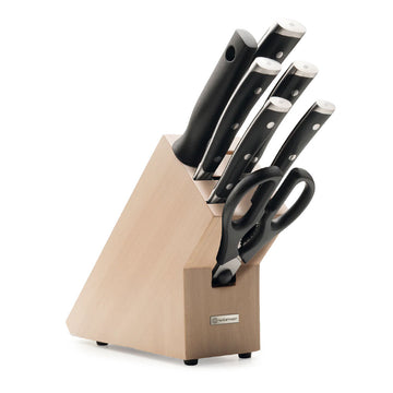 Wüsthof - Classic Ikon 7-teiliges Messerset mit Messerblock