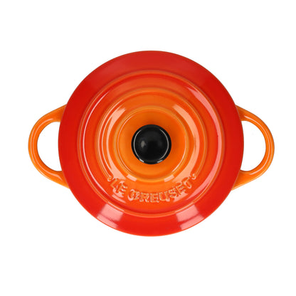 LeCreuset - Mini-Braten-/ Schmortopf Orangerot 10cm 0,2l