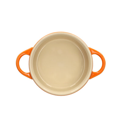 LeCreuset - Mini-Braten-/ Schmortopf Orangerot 10cm 0,2l