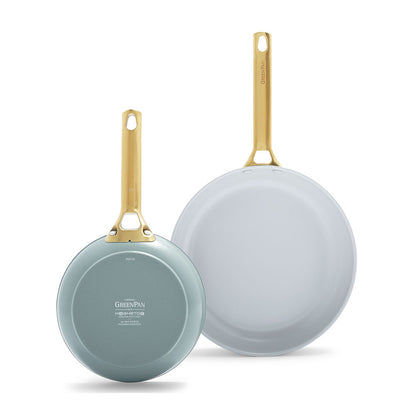 GreenPan - Set de poêles Padova Smokey Blue 2 pièces avec revêtement antiadhésif en céramique 20/28 cm