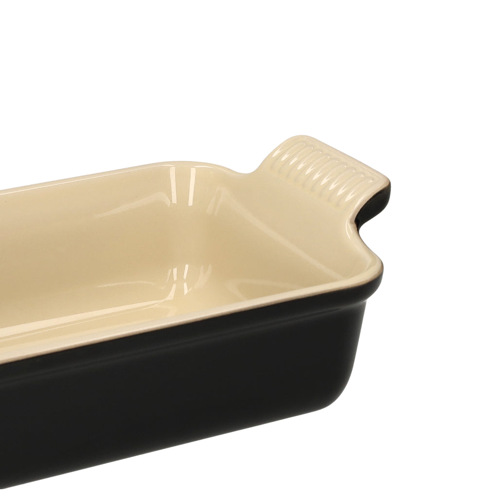 LeCreuset - Rechteckige Auflaufform Ebenholzschwarz 32x24cm 3,1l