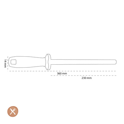 Zwilling - Keramik-Rutschstange 230 mm