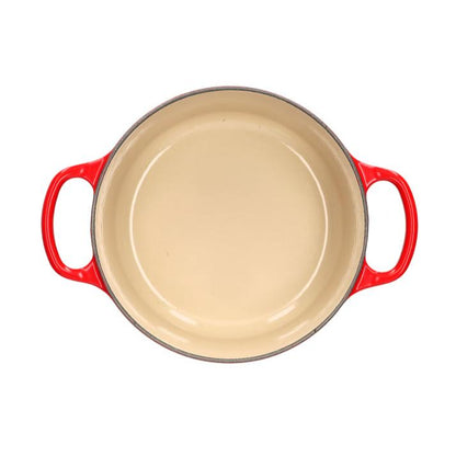 Le Creuset - Braten- / Schmortopf Signature rund Kirschrot 24cm 4,2l