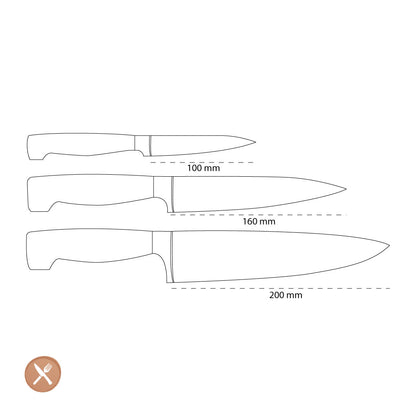 Zwilling - 4 Star Messerset 3-teilig