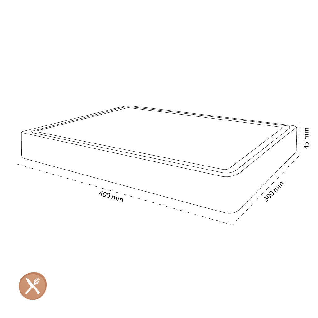 Shinrai Japan – Schach-Schneidebrett aus Akazienholz – 40 x 30 x 4,5 cm